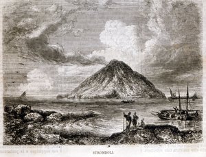 Insel Stromboli im 19. Jahrhundert von Unknown artist