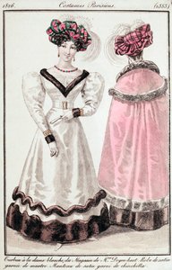 Journal des dames et des modes, Pariser Kostüme von Unknown artist