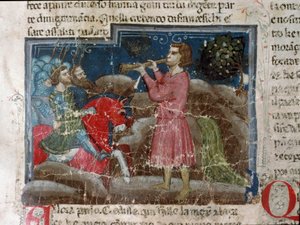 Julius Caesar spricht zu seinen Kriegern (Detail)