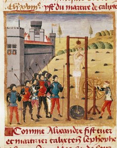 König Alexander der Große beobachtet die Hinrichtung des Adligen Calixten Cephobe von Unknown artist