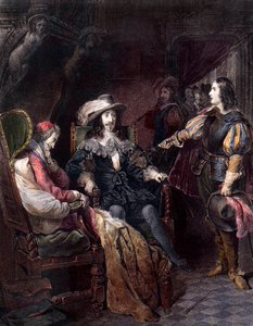 LUDWIG XIII., König von Frankreich mit Henri Coiffier de Ruze d