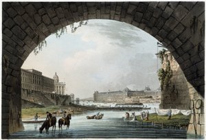 La Monnaie, 4 Nationen in Paris gesehen von J.C.Mats, veröffentlicht von W.Miller in London-1806