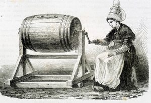 Die normannische Butterfass - in „Die Wunder der Industrie“ von Louis Figuier von Unknown artist