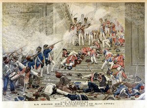 Die Einnahme der Tuilerien am 10. August 1792 - in „Le Petit Journal“, April 1892 von Unknown artist
