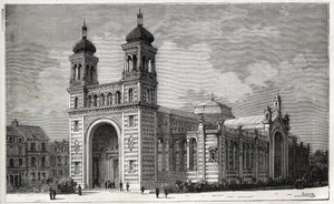 Le Palais Rameau (1878-1881) in Lille - Gravur von 1884
