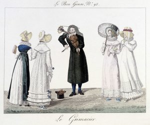 Le grimacier: Straßenmusiker im 18. Jahrhundert - in "Le bon genre", Nr. 95 von Unknown artist