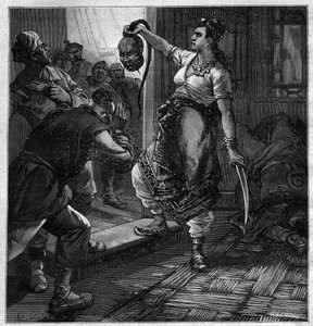 Le pirate du Tonkin - Illustration für den Roman von Pierre Mael (Charles Causse und Charles Vincent) Gravur in „Journal des voyages“ 1884