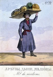 Gemüsehändler in Russland im 19. Jahrhundert von Unknown artist