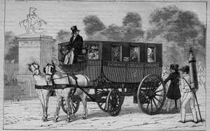 Die Omnibusse von Paris im 19. Jahrhundert: Caroline - Gravur von 1892 von Unknown artist