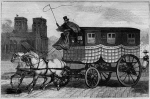 Die Omnibusse von Paris im 19. Jahrhundert: der Schotte - Gravur von 1892 von Unknown artist