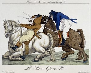 Longchamps Kavalkade (Karikatur, 19. Jahrhundert)
