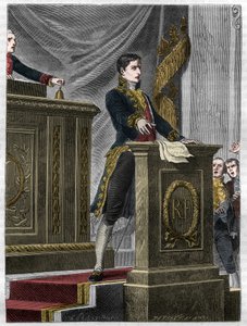 Lucien Bonaparte, französischer Politiker, spricht in der Nationalversammlung über das Gesetz zur Schaffung der Ehrenlegion, Paris von Unknown artist