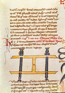 Manuskriptseite „Chirurgie“ von Guillaume de Salicet (Guglielmo da Saliceto) (1207-1270) Mönch und Arzt von Unknown artist
