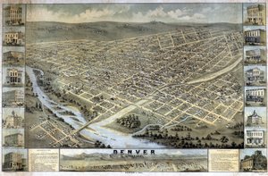 Karte von Denver, Colorado