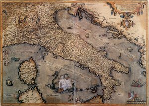 Karte von Italien von Unknown artist