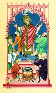 Martyrium des Heiligen Benigne - nach einer Miniatur, um 1439. von Unknown artist
