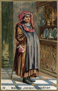 Meister Jacques Coitier, erster Arzt, Arzt von Ludwig XI. Chromolithographie des 19. Jahrhunderts von Unknown artist