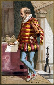 Maximilian von Béthune, Baron von Rosny, Herzog von Sully (1560-1641). Chromolithographie des 19. Jahrhunderts