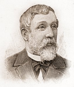 Mitglieder der Académie Française im Jahr 1895: Porträt von Alfred Mézières (1826-1915), Literaturhistoriker, französischer Politiker und Essayist.