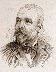 Mitglieder der Académie Française im Jahr 1895: Porträt von Ernest Lavisse (1842-1922), französischer Historiker.