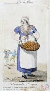 Orangenhändler - in "Cris de Paris", Anfang des 19. Jahrhunderts von Unknown artist