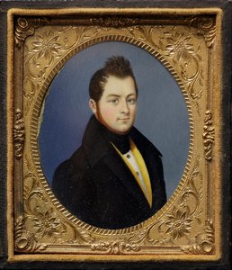 Miniaturporträt von Camillo Benso, Graf von Cavour (Gemälde) von Unknown artist