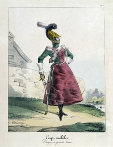 Mobile Körper der Kommune: Drachenfrau in großer Kleidung von Unknown artist