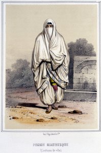 Maurische Frau in Stadttracht in Algier in der zweiten Hälfte des 19. Jahrhunderts von Unknown artist