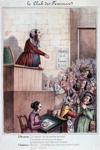 Frauenclub der Mouffetard-Straße während der Revolution von 1848
