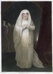 Mrs. Siddons in der Rolle der Lady Macbeth in Shakespeares Stück „Macbeth“, Anfang des 19. Jahrhunderts