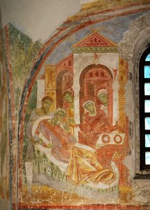 Wandmalereien in der Kirche des Benediktinerklosters Lambach, Oberösterreich