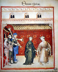 Musiker und Tänzer, in „Tacuinum Sanitatis“