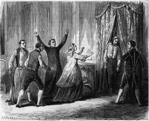 Geheimnisvoller Tod des letzten Prinzen von Condé (Louis Henri Joseph de Bourbon) von Unknown artist