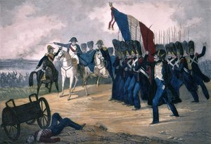 Napoleon I in Waterloo am 18.06.1815 (Gravur des 19. Jahrhunderts) von Unknown artist