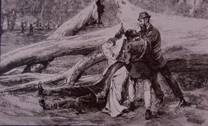 Ned Kelly von Polizeikonstabler Kelly und Eisenbahner Jesse Dowsett gefangen genommen, 28. Juni 1880 von Unknown artist