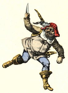 Oger. Illustration des Märchens „Der kleine Däumling“ von Charles Perrault
