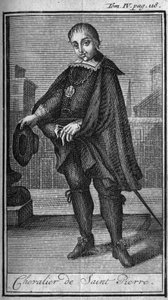 Ritterorden. Ritter des heiligen Petrus (San Pietro) in Rom im 15. Jahrhundert. In „Geschichte der militärischen Orden oder Ritter, der sicheren und routinemäßigen Milizen beider Geschlechter, die bis heute gegründet wurden. Ausgabe von Abbe Giustiniani