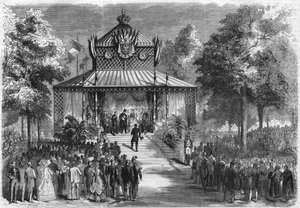 Orleans-Fest: Besuch von Kaiser Napoleon III (Charles Louis Napoleon Bonaparte, bekannt als Louis Napoleon Bonaparte)