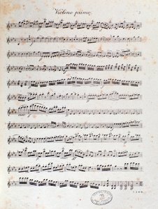 Seite der Partitur der Ouvertüre von Alruna von Louis Spohr von Unknown artist