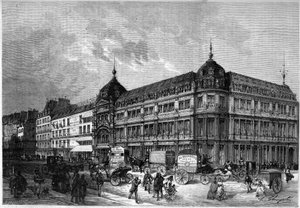 Paris 1872: neue Geschäfte, „Au bon marché“ von Unknown artist
