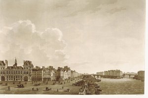 Paris. Rathaus und Seine von Unknown artist