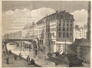 Pariser Abrisse: Hôtel-Dieu von Unknown artist