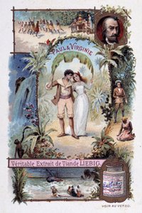 Paul und Virginia. Roman von Henri Bernardin de Saint Pierre. Illustration von V. Massé von Unknown artist
