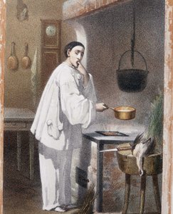 Pierrot kostet das Essen, späte 19. Jahrhundert