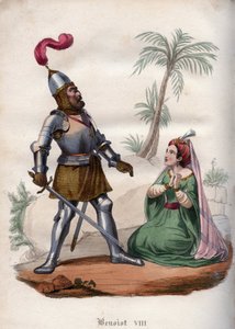 Papst Benedikt VIII. (1012-1024) besiegt die Sarazenen im Jahr 1016. von Unknown artist