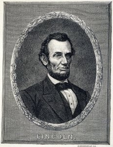 Porträt von Abraham Lincoln (1809-1865), Präsident der Vereinigten Staaten von Amerika