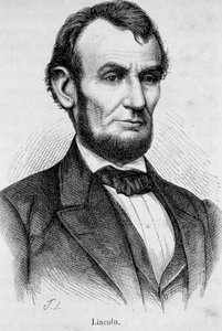 Porträt von Abraham Lincoln (1809-1865), 16. Präsident der Vereinigten Staaten (1861-1865)