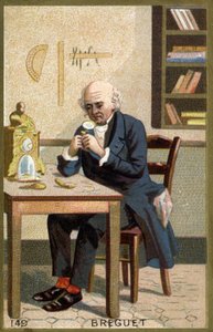 Porträt von Abraham Louis Breguet (1747-1823), französischer Uhrmacher von Unknown artist