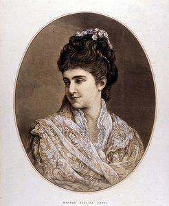 Porträt von Adelina Patti, italienische Sängerin von Unknown artist