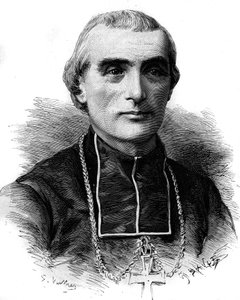 Porträt von Adolphe Perraud (1828-1906), französischer Kirchenmann und Akademiker. Gravur in „Le Monde Illustré“ Nr. 1316 vom 17. Juni 1882 von Unknown artist